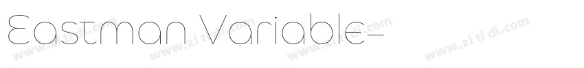 Eastman Variable字体转换